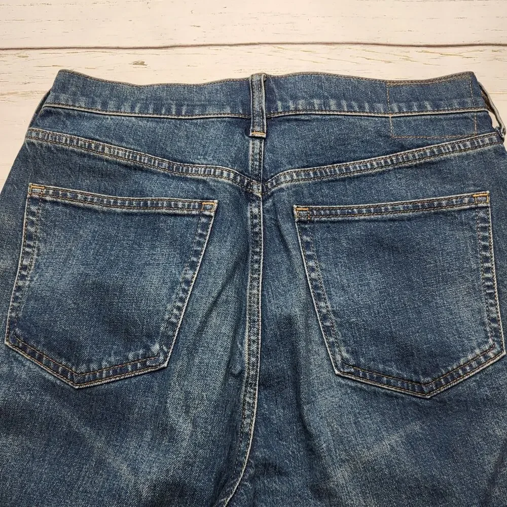 J Crew Tall Vintage Flare Jeans Semi Stretch High Rise Medium Kate Wash 28T